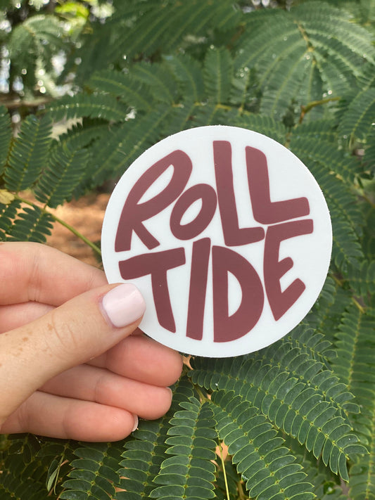 University Decals |University of Alabama |Roll Tide |Car Decals | Water Bottle Decals |School Decals |College Decals |NCAA