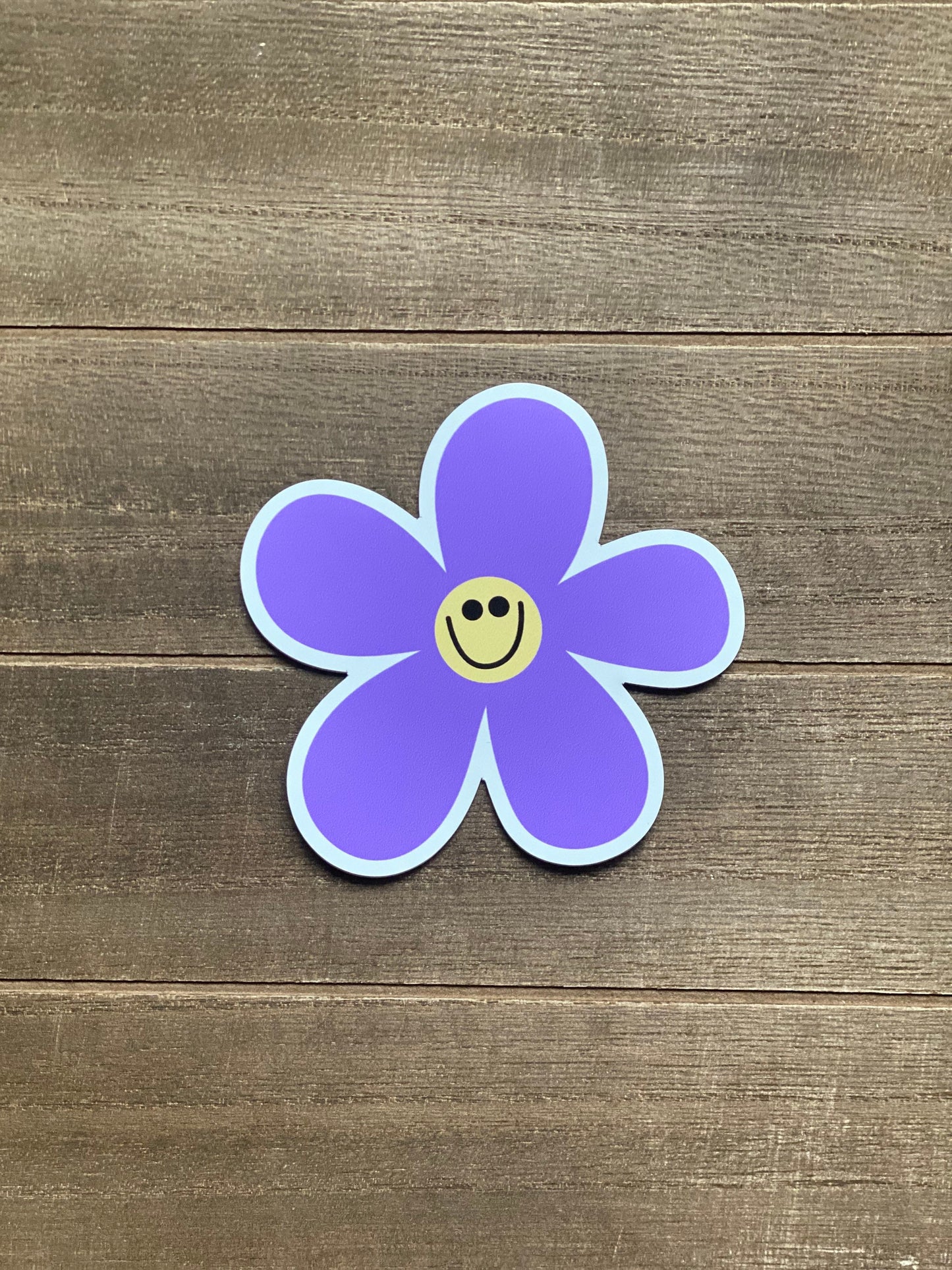 Smiley Face Floral Magnet