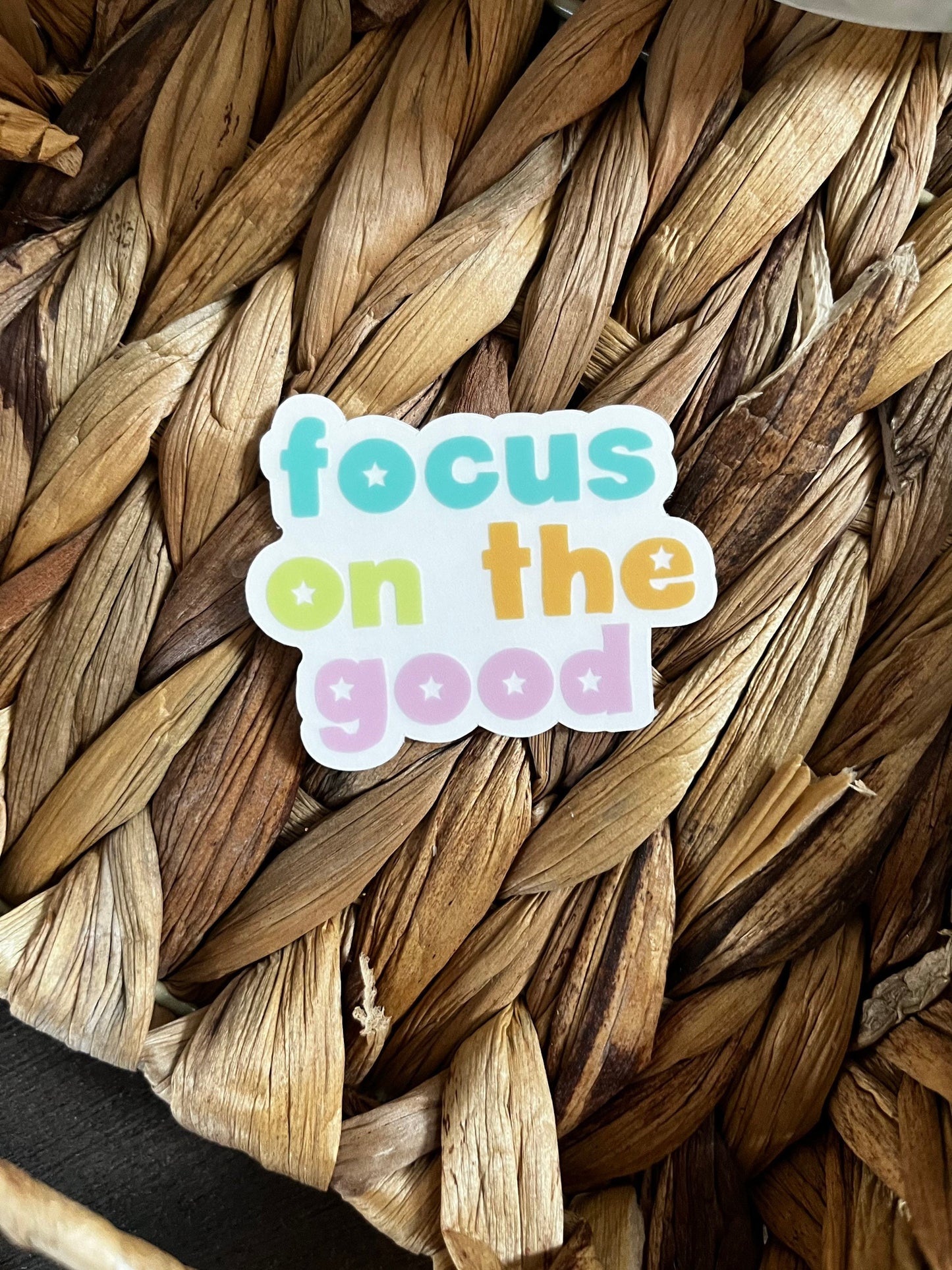 Focus On The Good | 2000s Stickers | Y2K Sticker Set | 2000s Sticker Pack | Y2K Inspired Stickers | Y2K Aesthetic Stickers | Vinyl Stickers